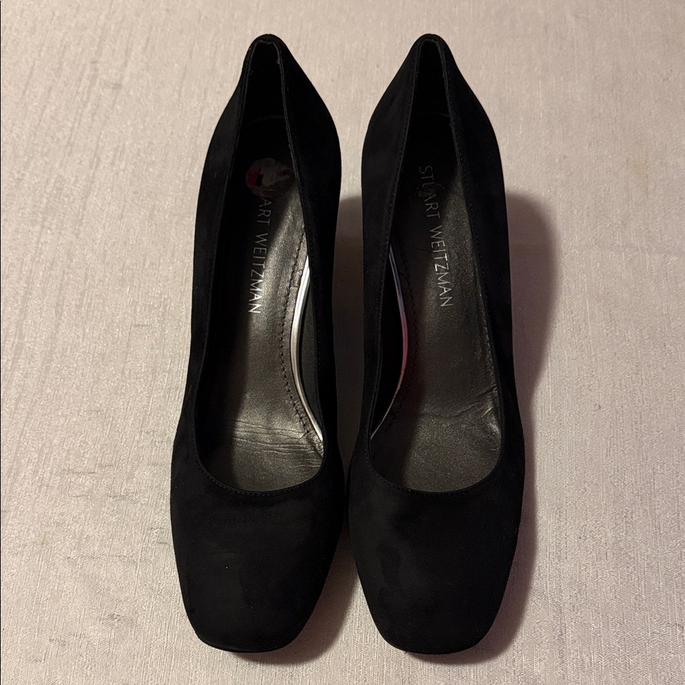 Stuart Weitzman Black Suede Heels